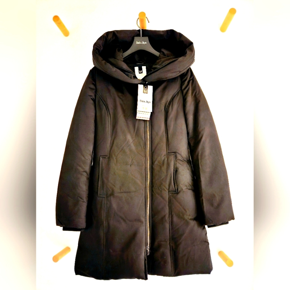Soia & Kyo - Down Winter Coat - Size S - Black - Picture 3 of 15